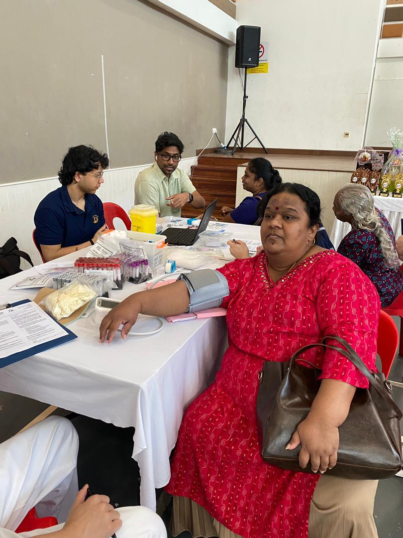Free community health screening with blood tests